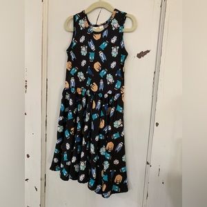 EUC DotDotSmile Size 5/6 Navy Doggie Dress